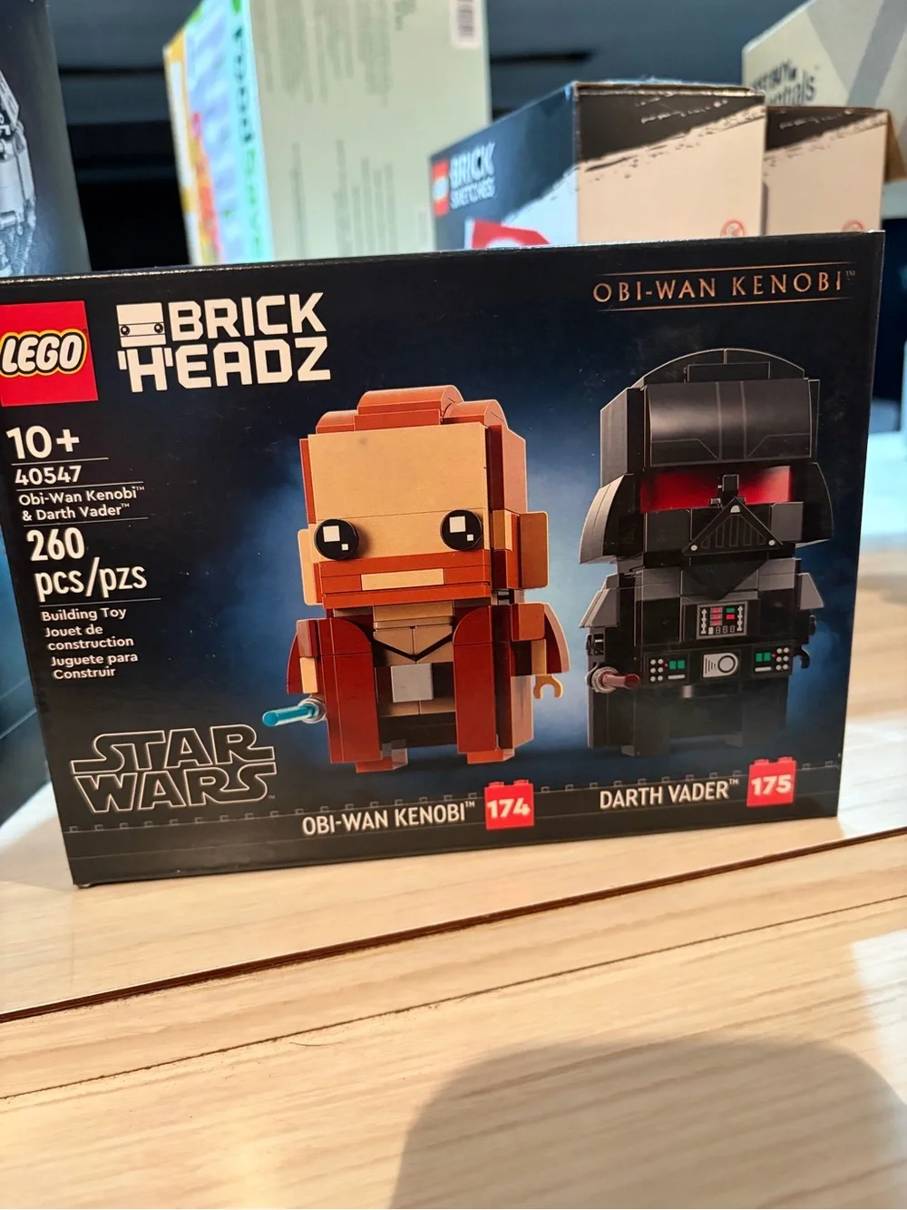 Lego Brickheads Star Wars Obi-Wan Kenobi and Darth Vader